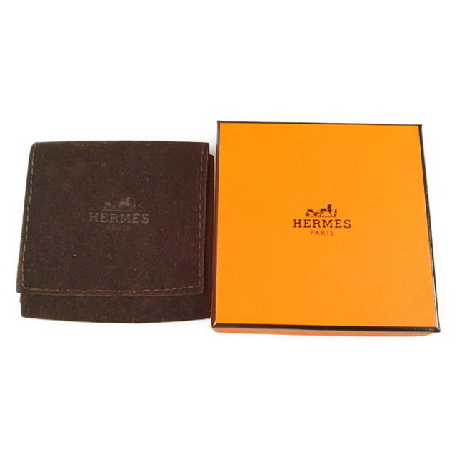 HERMES エルメス ジャンボジェット ブレスレット シルバー金具 ブラウン/シルバー サイズフリー 正規品 / 29433 5