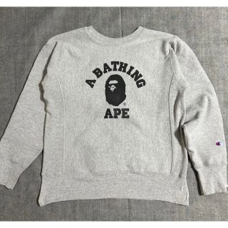 アベイシングエイプ(A BATHING APE)の【限定コラボ】アベイシングエイプ×チャンピオン　ビッグロゴスウェット入手困難(スウェット)