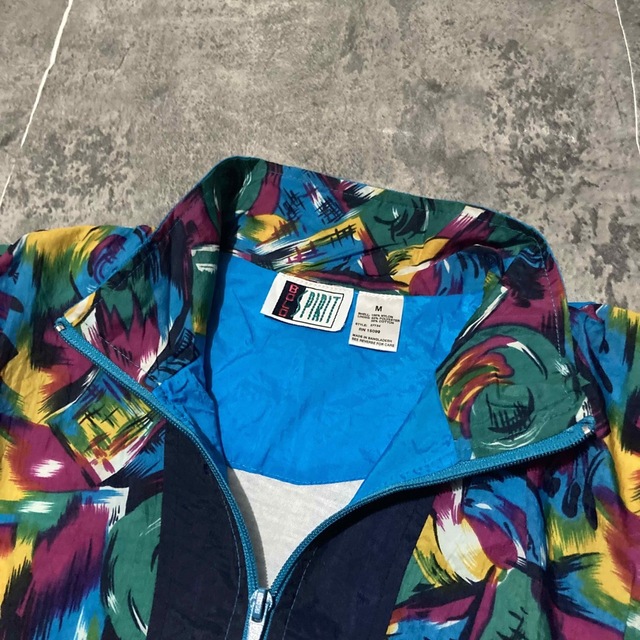 Esprit - 【90s vintage】ナイロンジャケット アート レア パンク Y2K