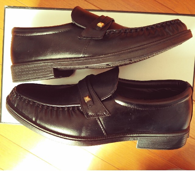メンズ　靴　24.5 CM 　黒 メンズの靴/シューズ(ドレス/ビジネス)の商品写真