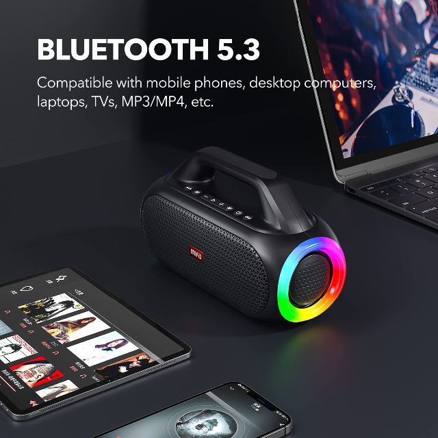 【即購入可】WildBox Bluetoothスピーカー 60WBluetoot スマホ/家電/カメラのオーディオ機器(スピーカー)の商品写真