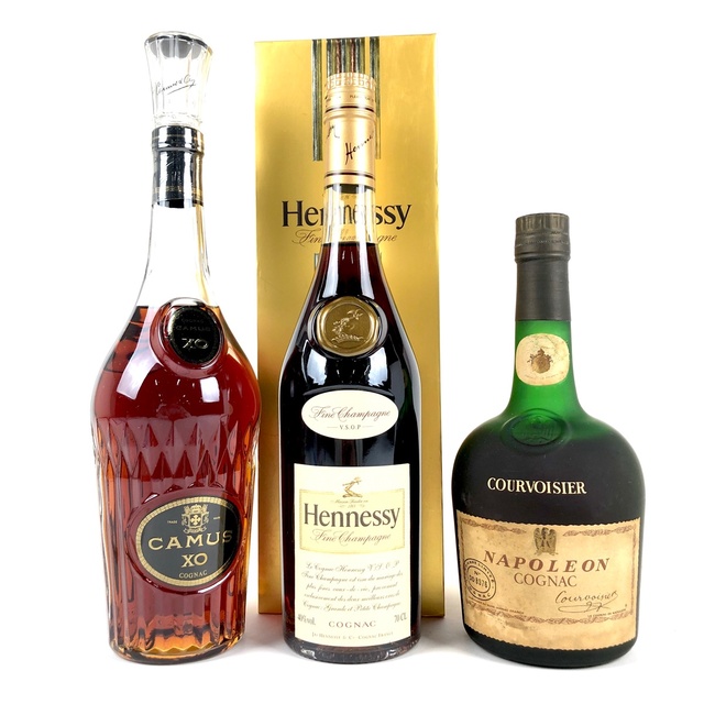 3本 CAMUS Hennessy COURVOISIER コニャック