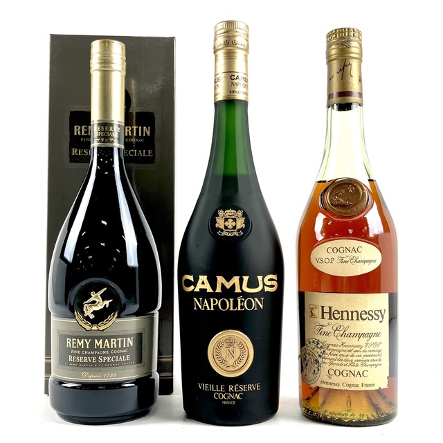 3本 REMY MARTIN CAMUS Hennessy コニャック