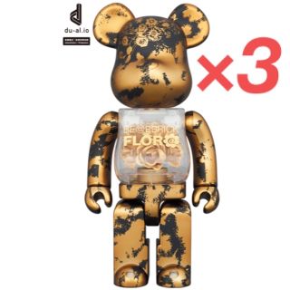 BE@RBRICK FLOR@ GOLD 400％×3体(その他)