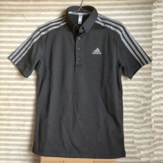 アディダス(adidas)のadidas ゴルフ ポロシャツ L ブラック/シルバー(ウエア)