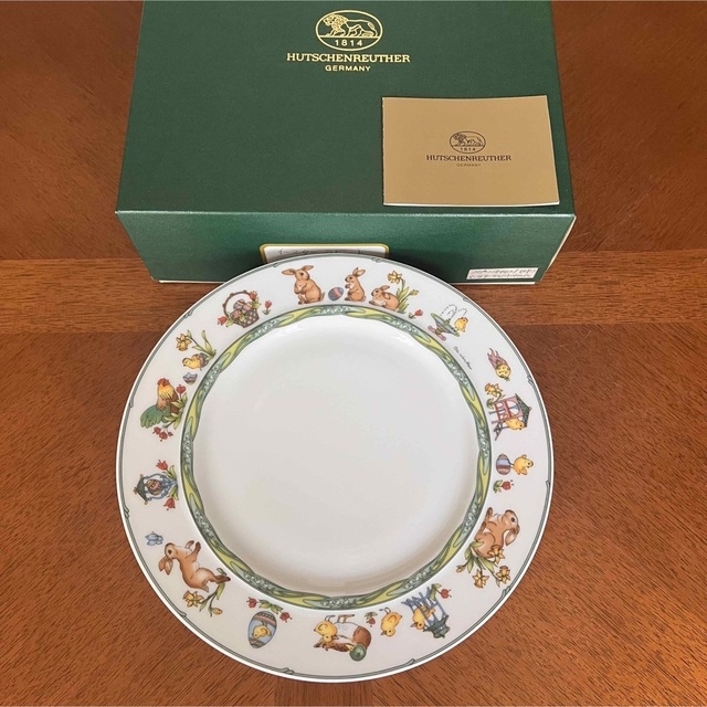 未使用美品】フッチェンロイター☆Easter Rabbit☆デザート皿 6 未使用美品】フッチェンロイター☆Easter Rabbit☆デザート皿 6