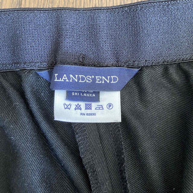 LANDS’END(ランズエンド)のランズエンド　黒パンツ　LL レディースのパンツ(カジュアルパンツ)の商品写真