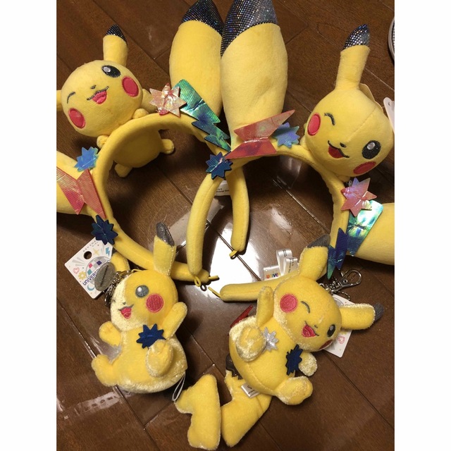 キャラクターグッズUSJ カチューシャ　マスコット　セット　ピカチュウ　ユニバ　ポケモン