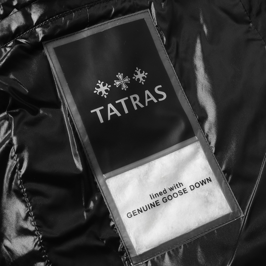 TATRAS タトラス ダウンベスト フード付き ナイロン CURONE ブラック