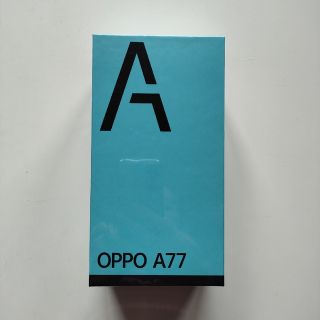 オッポ(OPPO)の新品・未開封 OPPO A77 ブルー SIMフリー(スマートフォン本体)