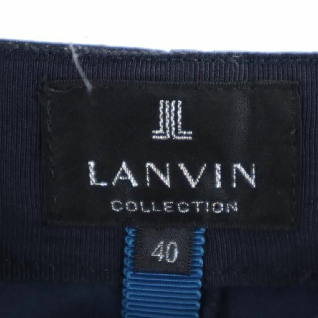 LANVIN - ランバン タイト スカート 40 濃紺 LANVIN 日本製 レディース