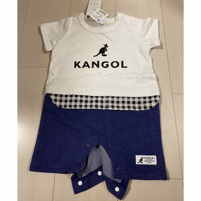 KANGOL(カンゴール)のKANGOL ベビーロンパース キッズ/ベビー/マタニティのベビー服(~85cm)(ロンパース)の商品写真