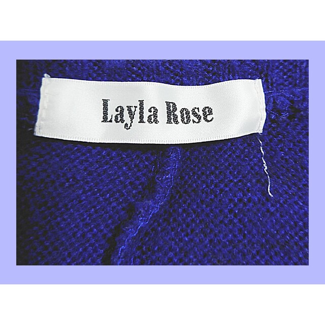 Layla Rose(レイラローズ)の【超美品】Layla Rose ビジュー付きニット  ブルー M レディースのトップス(ニット/セーター)の商品写真