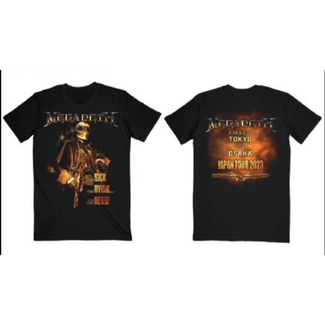 M 新品 MEGADETH メガデス　Tシャツ　ジャパンツアー限定 Tシャツ