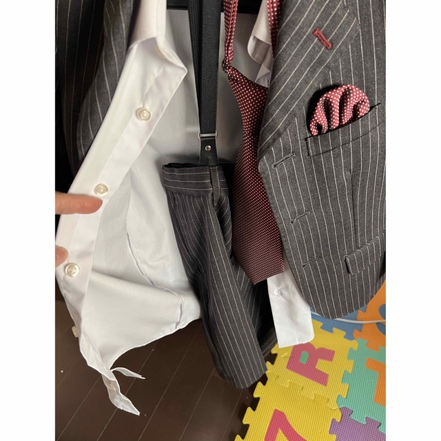 スーツ　卒業式　110mm 入学式 フォーマル キッズ/ベビー/マタニティのキッズ服男の子用(90cm~)(ドレス/フォーマル)の商品写真