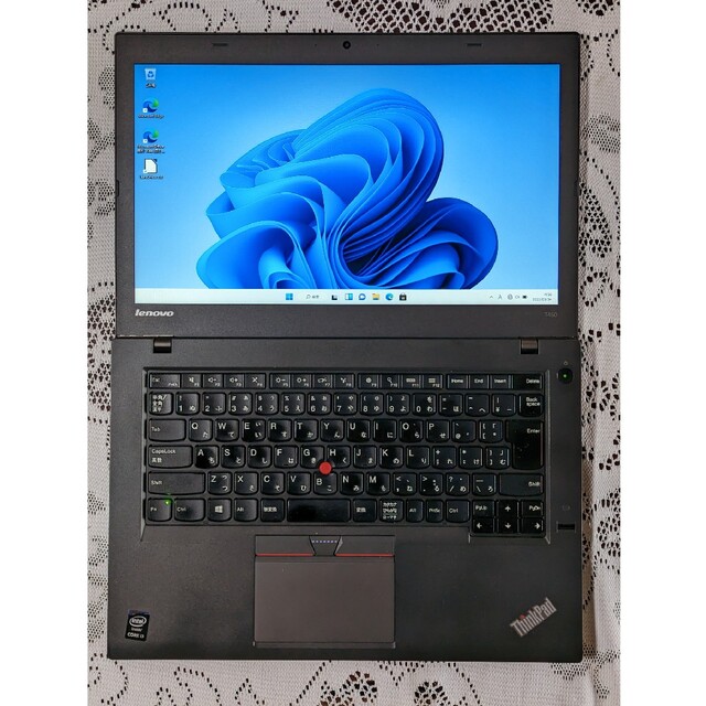 Lenovo(レノボ)のlenovo　ThinkPad T450　windows11「41」 スマホ/家電/カメラのPC/タブレット(ノートPC)の商品写真