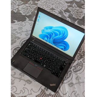 レノボ(Lenovo)のlenovo　ThinkPad T450　windows11「41」(ノートPC)