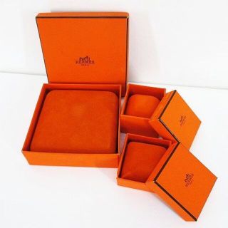 エルメス(Hermes)のエルメス HERMES アクセサリーBOX 3点セット ジュエリーケース 空箱(ラッピング/包装)