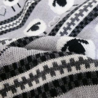 MOSCHINO - 美品 BOUTIQUE MOSCHINO 総柄 タートルネック ニット