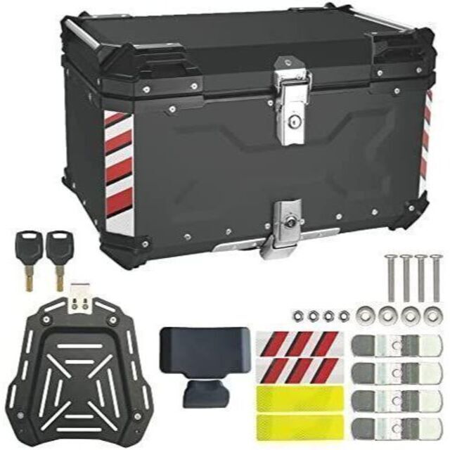 バイク用リアボックス 黒 100L アルミ (BLACK 100L) 1192 - アクセサリー バイク用リアボックス 黒 100L アルミ (BLACK 100L) 1192 - アクセサリー