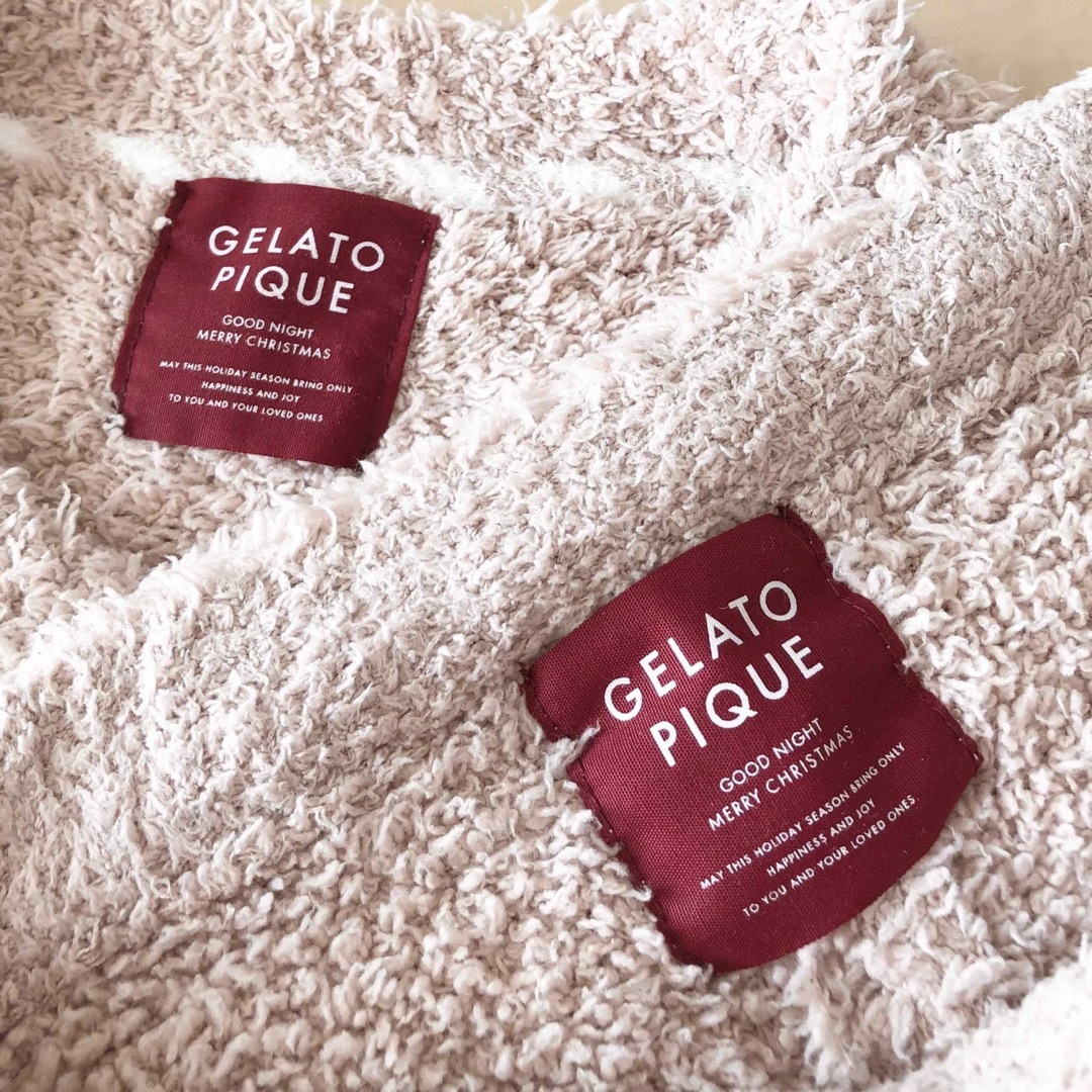 gelato pique(ジェラートピケ)のジェラートピケ　ベアー🧸　ルームウェア　パジャマ　上下　ベージュ　サイズF レディースのルームウェア/パジャマ(パジャマ)の商品写真