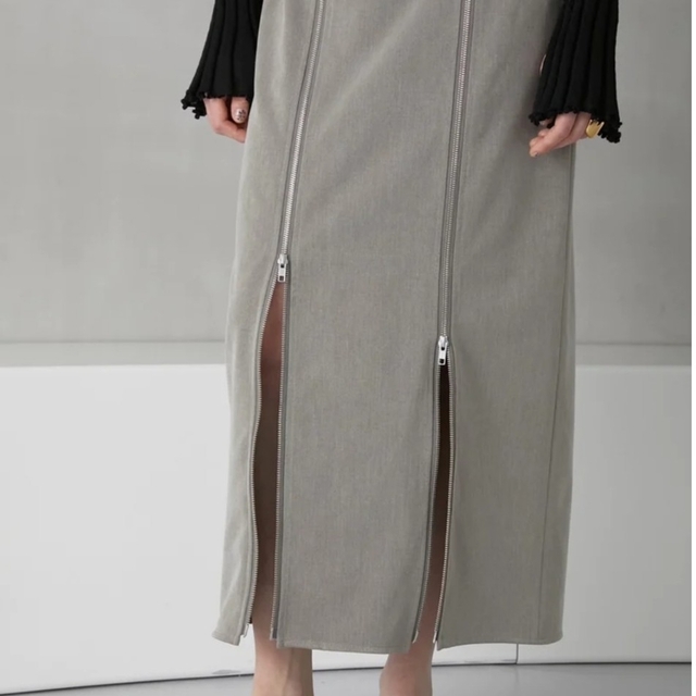 Ameri VINTAGE(アメリヴィンテージ)のdouble zip maxi skirt レディースのスカート(ロングスカート)の商品写真