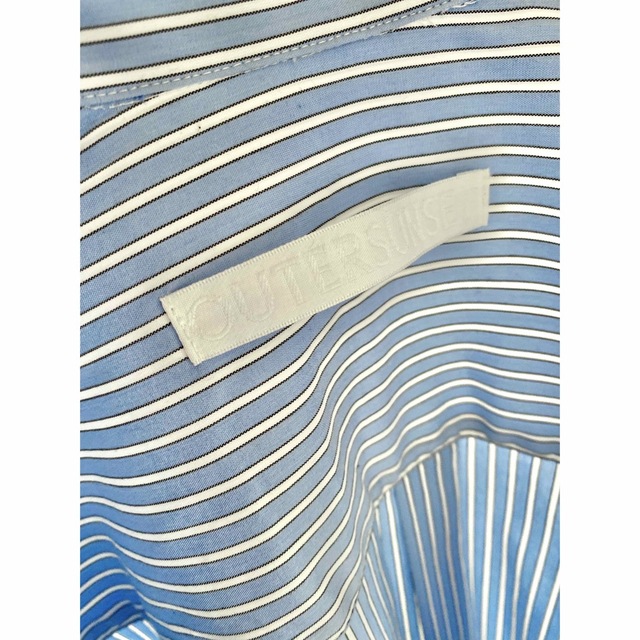 Plage(プラージュ)の新品 OUTERSUNSET broad stripe over shirt レディースのトップス(シャツ/ブラウス(長袖/七分))の商品写真