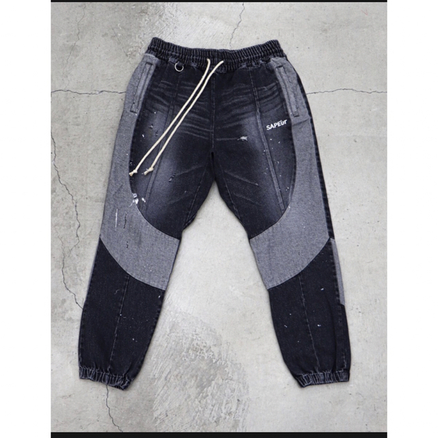 SAPEur VINTAGE DENIM TRACK PANTS Mサイズパンツ