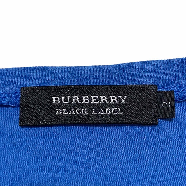 BURBERRY BLACK LABEL(バーバリーブラックレーベル)のBURBERRY BLACK LABEL バーバリー Tシャツ カットソー 青系 メンズのトップス(Tシャツ/カットソー(半袖/袖なし))の商品写真