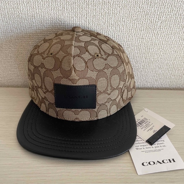 COACH(コーチ)の新品 coach コーチ シグネチャー フラット ブリム ハット キャップ メンズの帽子(キャップ)の商品写真