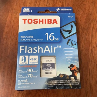 トウシバ(東芝)のTOSHIBA Flash Air 16GB 無線LAN搭載メモリーカード(その他)