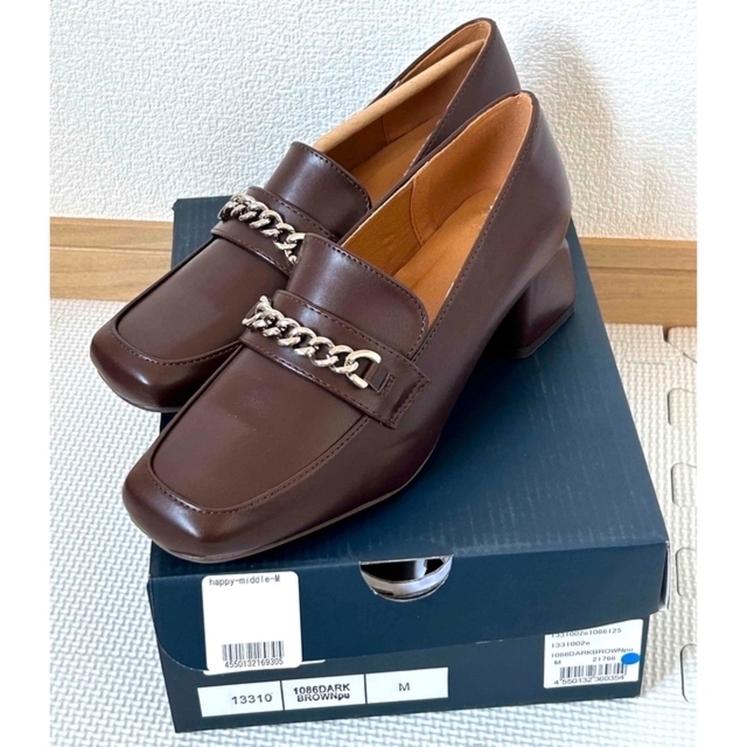 Menue(メヌエ)のMenue チャンキーヒールローファー レディースの靴/シューズ(ローファー/革靴)の商品写真