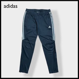 アディダス(adidas)の【adidas】トラックパンツ ジャージパンツ ロゴ 裾チャック スリム グレー(その他)