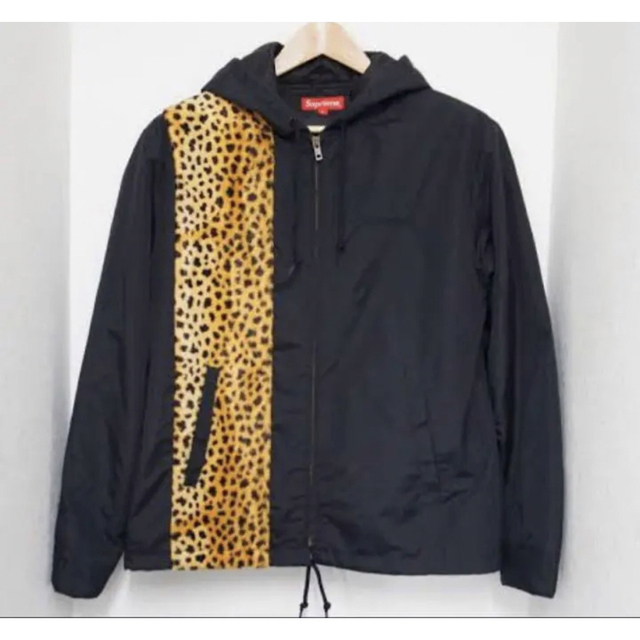 Supreme cheetah hooded station jacket M