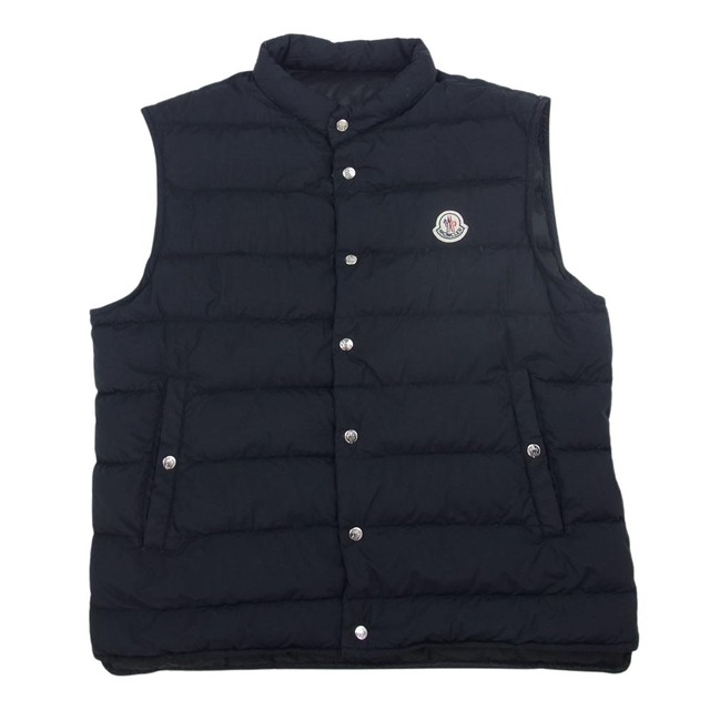 MONCLER モンクレール FEBE GILET ロゴワッペン ダウンベスト ブラック系 3【中古】 | フリマアプリ ラクマ