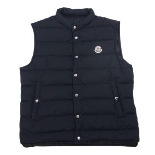 モンクレール(MONCLER)のMONCLER モンクレール FEBE GILET ロゴワッペン ダウンベスト ブラック系 3【中古】(ベスト)