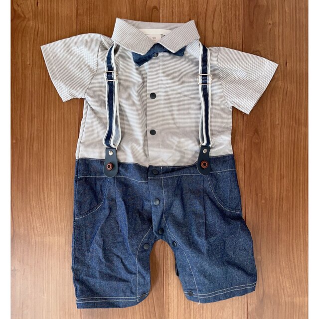 ロンパース　ベビーフォーマル　セレモニー キッズ/ベビー/マタニティのキッズ服男の子用(90cm~)(ドレス/フォーマル)の商品写真