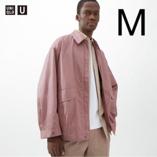 ユニクロ(UNIQLO)のオーバーサイズ ユーティリティジャケット ピンク UNIQLO U(ブルゾン)