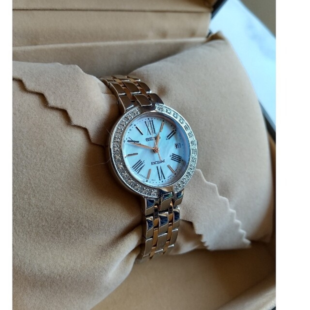 SEIKO - セイコー ドルチェ&エクセリーヌ 美品 シェル 26Pダイヤベゼル