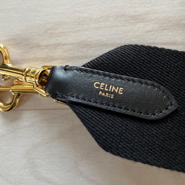 celine(セリーヌ)のCELINE ストラップ ロゴ ショートショルダーベルト レディースのファッション小物(ベルト)の商品写真