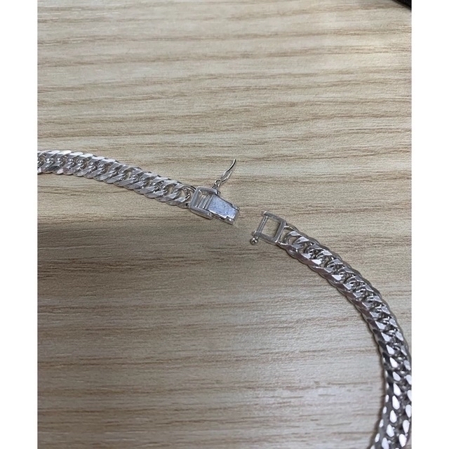 シルバーS925刻印 純銀保証 完成品 喜平チェーン 6面カットW