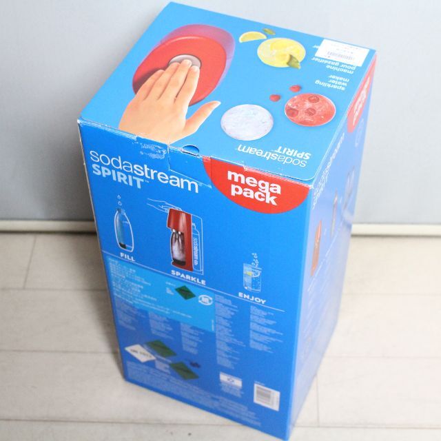 特別オファー 新品・未使用品 ソーダストリーム スピリット メガパック レッド キッチン家電