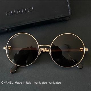 CHANEL シャネル　サングラス　丸メガネレンズ幅50mm