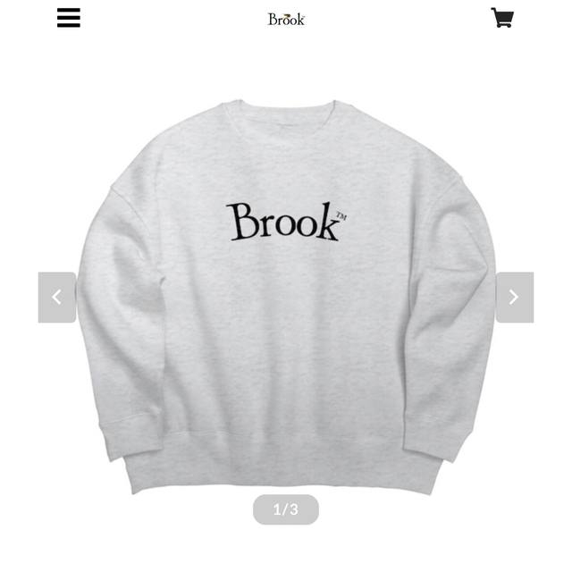 brook 23aw スウェット