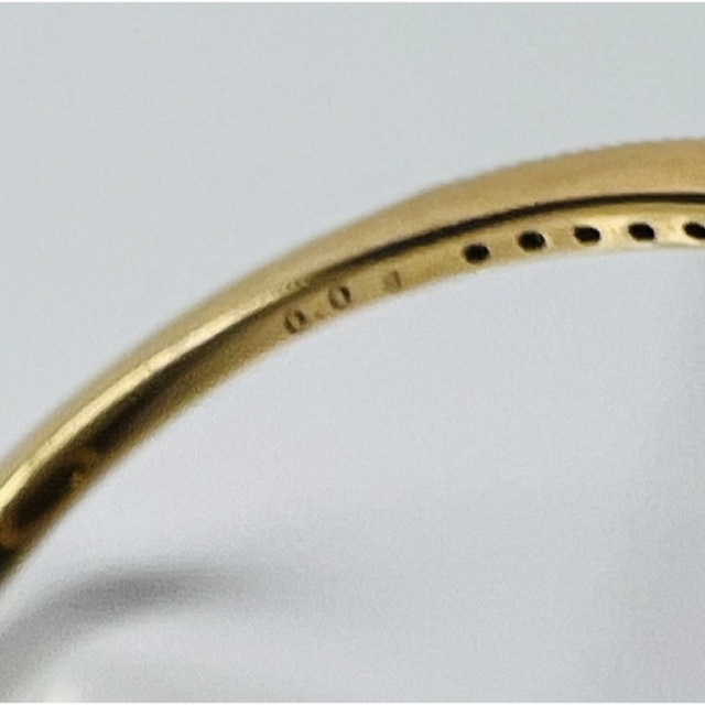 K18YGダイヤモンドリング　0.08ct レディースのアクセサリー(リング(指輪))の商品写真