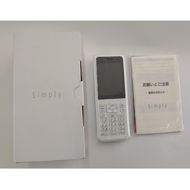 Softbank(ソフトバンク)のSimply　603SI  Y!mobile 新品 未使用 ガラケー スマホ/家電/カメラのスマートフォン/携帯電話(携帯電話本体)の商品写真