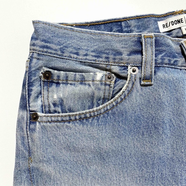 Levi's(リーバイス)の☆良品 リダン リーバイス ヴィンテージ テーパード ダメージ デニム USA製 レディースのパンツ(デニム/ジーンズ)の商品写真