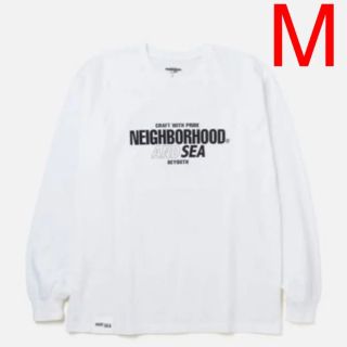 白L NEIGHBORHOOD ネイバーフッド ロングTシャツ-