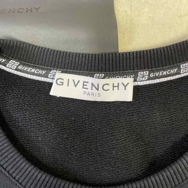 GIVENCHY ロゴ　トレーナーXS紙袋付き