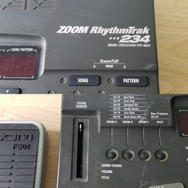 ビートメイク ZOOM リズムマシン RHYTHMTRAK RT-234 楽器のDJ機器(その他)の商品写真